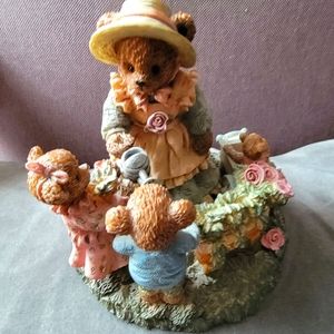 Spring/Summer Garden Bear Figurine